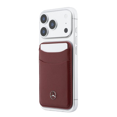 Officially Licensed Mercedes-Benz New Generation Leather Magnetic Card Holder with Metal Logo and 2 Slots - 11