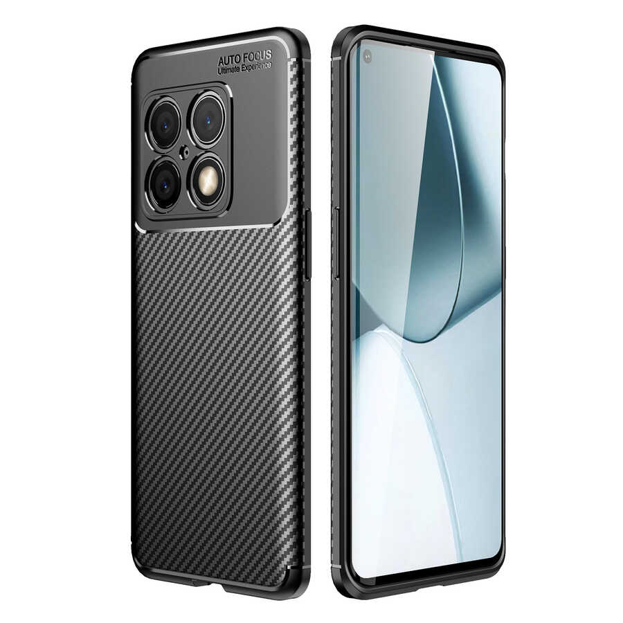 One Plus 10 Pro Kılıf Zore Negro Silikon Kapak - Siyah