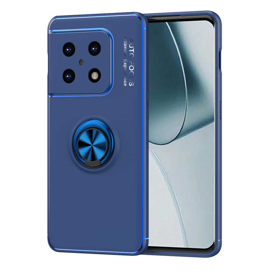 One Plus 10 Pro Kılıf Zore Ravel Silikon Kapak - Mavi