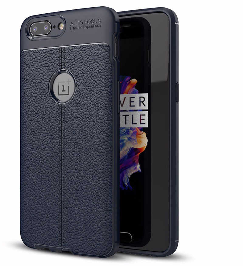 One Plus 5 Kılıf Zore Niss Silikon Kapak - Lacivert