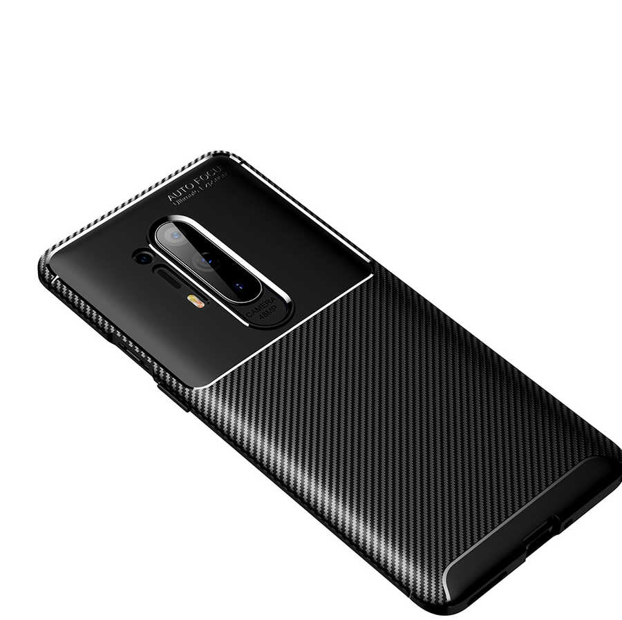 One Plus 8 Pro Kılıf Zore Negro Silikon Kapak - Siyah