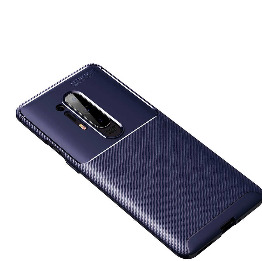 One Plus 8 Pro Kılıf Zore Negro Silikon Kapak - Lacivert