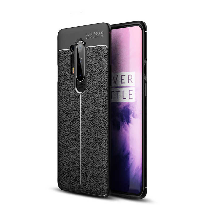 One Plus 8 Pro Kılıf Zore Niss Silikon Kapak - Siyah