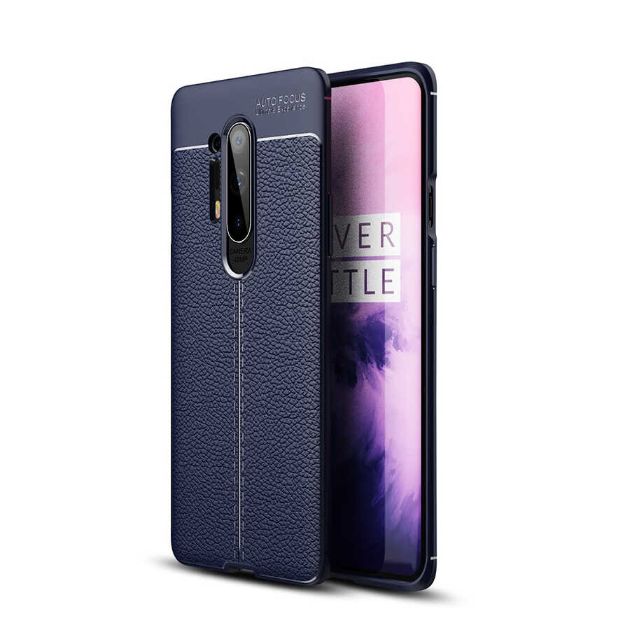 One Plus 8 Pro Kılıf Zore Niss Silikon Kapak - Lacivert