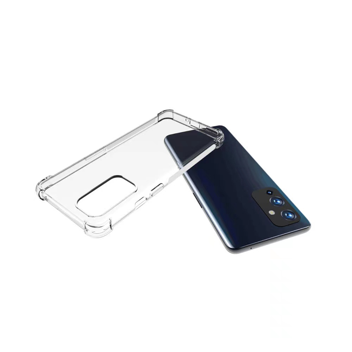 One Plus 9 Kılıf Zore Nitro Anti Shock Silikon - Renksiz