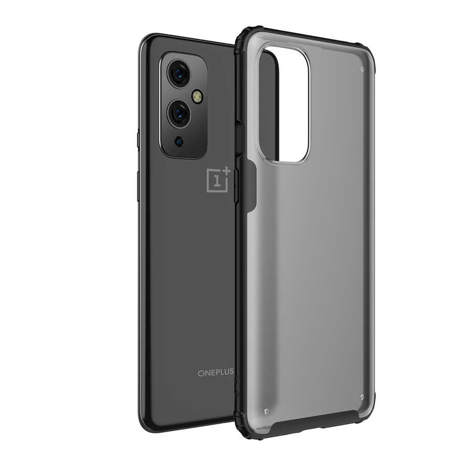 One Plus 9 Kılıf Zore Volks Kapak - Siyah