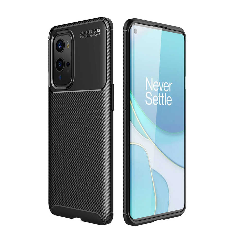 One Plus 9 Pro Kılıf Zore Negro Silikon Kapak - Siyah