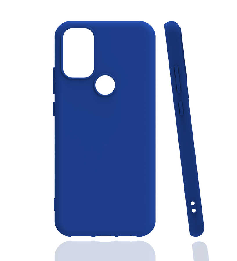 One Plus Nord N10 5G Kılıf Zore Biye Silikon - Mavi