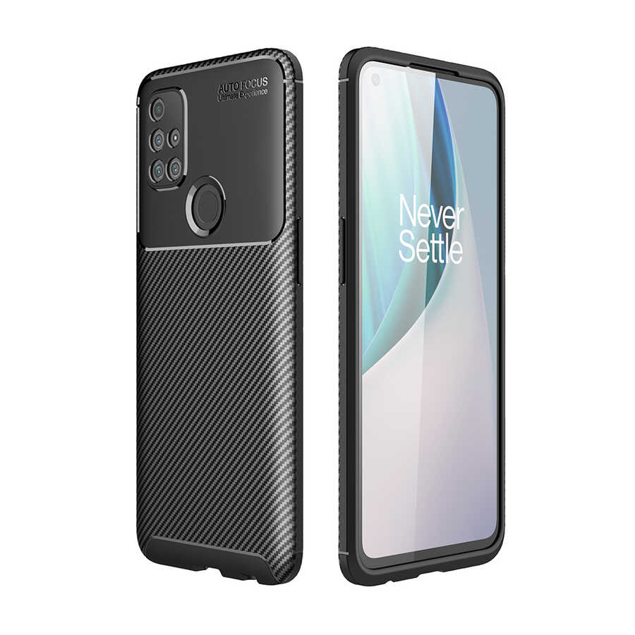 One Plus Nord N10 5G Kılıf Zore Negro Silikon Kapak - Siyah