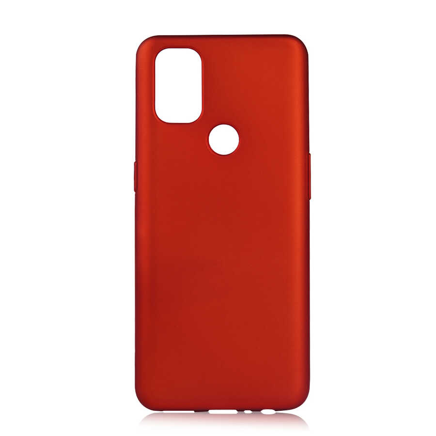 One Plus Nord N10 5G Kılıf Zore Premier Silikon Kapak - Kırmızı