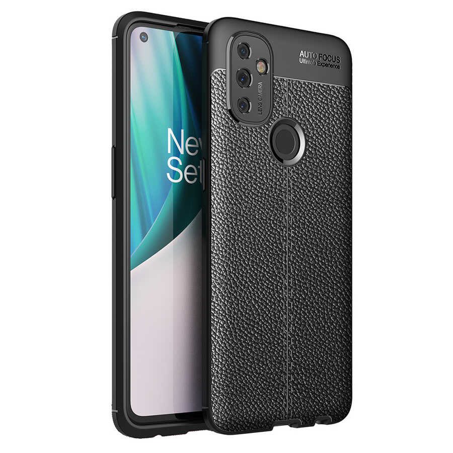 One Plus Nord N100 Kılıf Zore Niss Silikon Kapak - Siyah