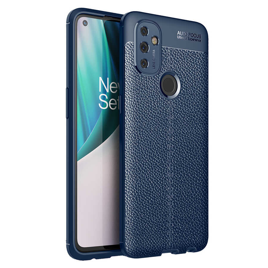 One Plus Nord N100 Kılıf Zore Niss Silikon Kapak - Lacivert