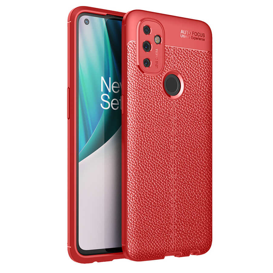 One Plus Nord N100 Kılıf Zore Niss Silikon Kapak - Kırmızı