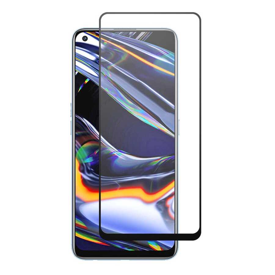 One Plus Nord N100 Zore Kenarları Kırılmaya Dayanıklı Cam Ekran Koruyucu - Siyah