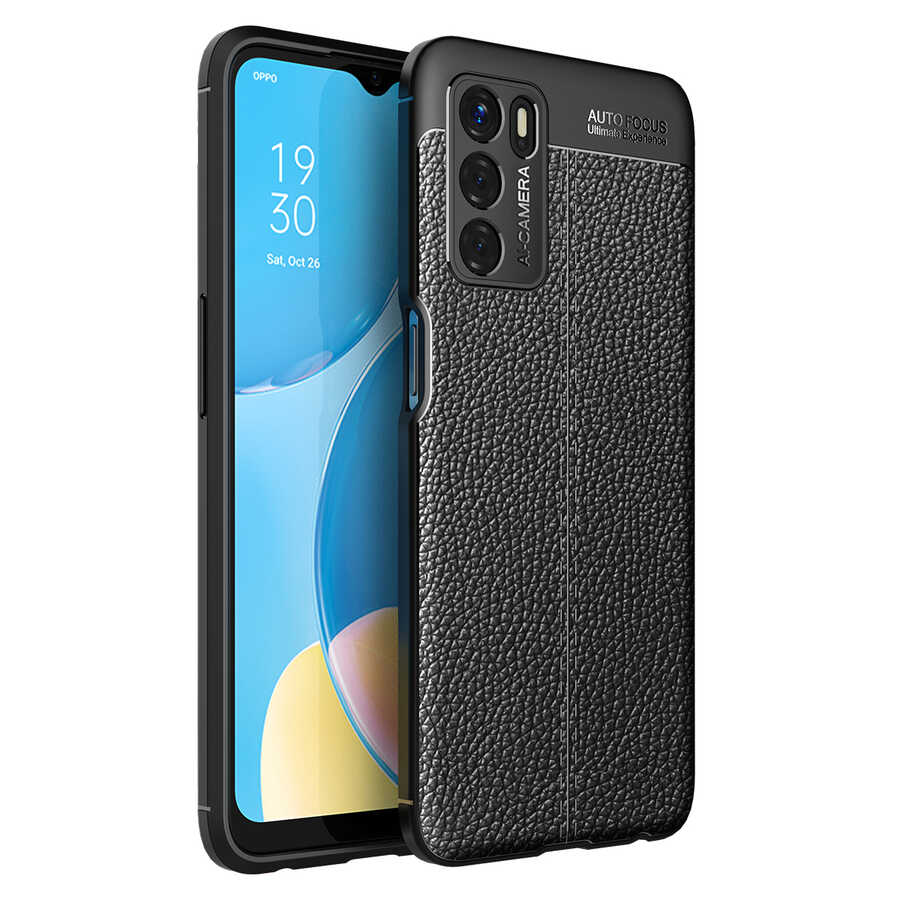 Oppo A16 Kılıf Zore Niss Silikon Kapak - Siyah