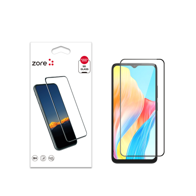 Oppo A38 Zore Edges Shatter Resistant Glass Screen Protector - Zore