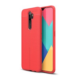 Oppo A5 2020 Kılıf Zore Niss Silikon Kapak Kırmızı