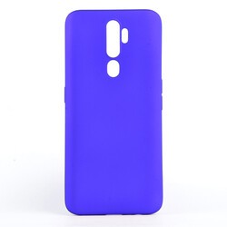 Oppo A5 2020 Kılıf Zore Premier Silikon Kapak Saks Mavi