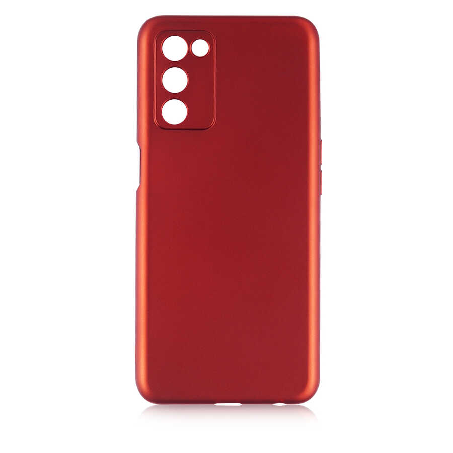 Oppo A55 5G Kılıf Zore Premier Silikon Kapak - Kırmızı