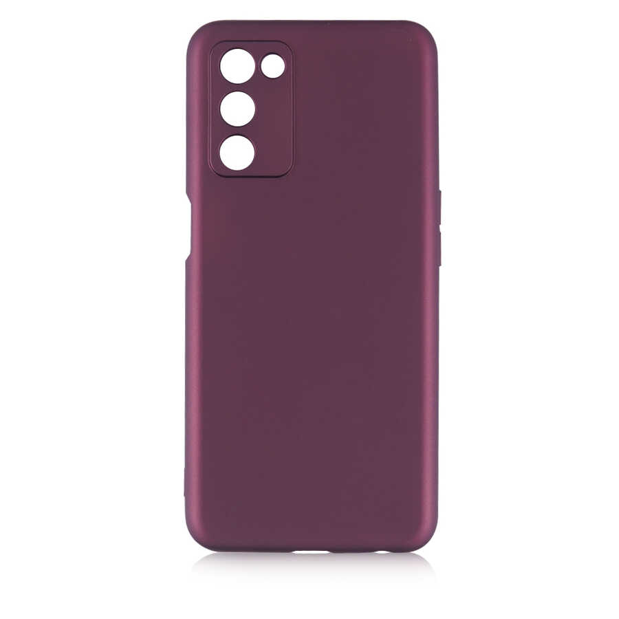 Oppo A55 5G Kılıf Zore Premier Silikon Kapak - Mürdüm