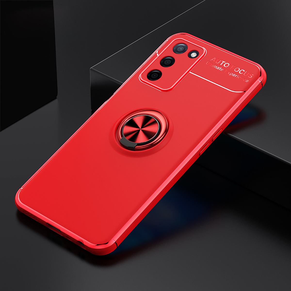 Oppo A55 5G Kılıf Zore Ravel Silikon Kapak - Kırmızı