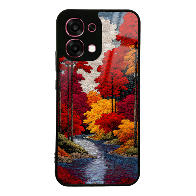 Oppo A6 Pro Case with Camera Protection, Patterned Zore Lusi Cover - Zore