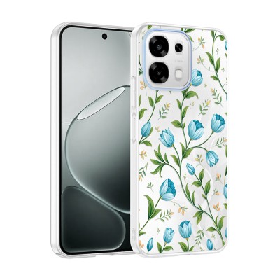 Oppo A6 Pro Case with Camera Protector, Patterned Zore Clip Cover - 1
