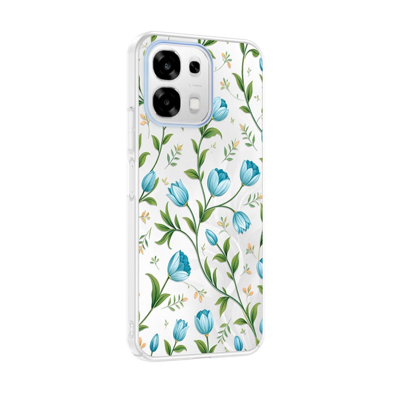 Oppo A6 Pro Case with Camera Protector, Patterned Zore Clip Cover - 5