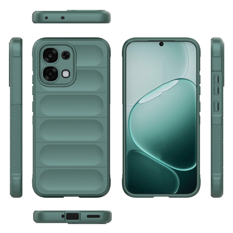 Oppo A6 Pro Kılıf Esnek TPU Oyuklu Arka Yüzey Tasarımlı Zore Etnik Silikon Kapak - 18
