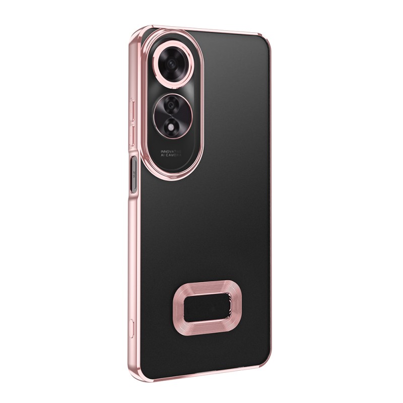 Oppo A60 Case Camera Protection Zore Omega Cover Showing Logo - 8