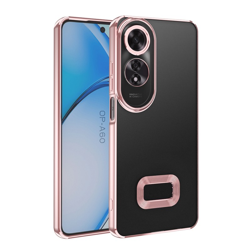 Oppo A60 Case Camera Protection Zore Omega Cover Showing Logo - 3