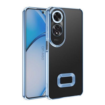 Oppo A60 Case Camera Protection Zore Omega Cover Showing Logo Sierra Mavi