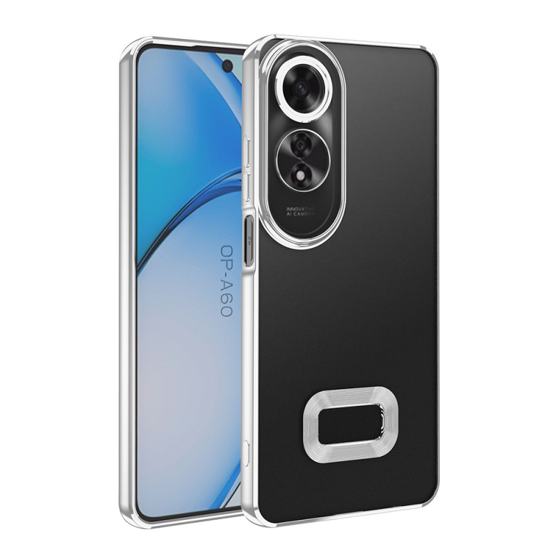 Oppo A60 Case Camera Protection Zore Omega Cover Showing Logo - 6