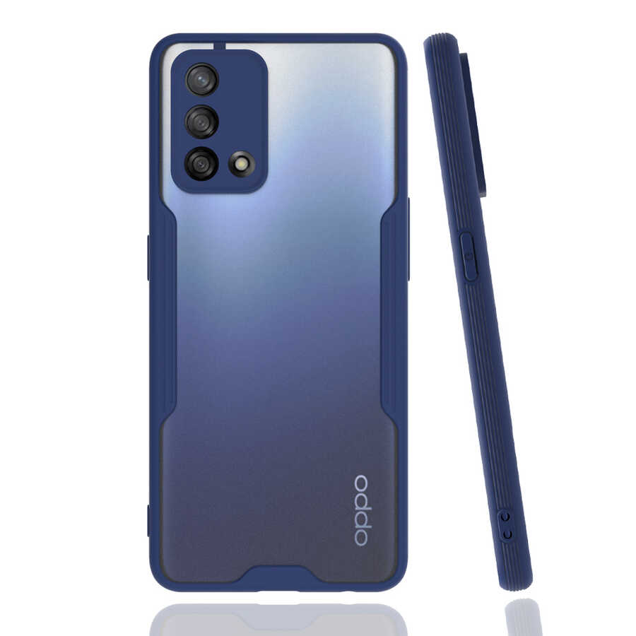 Oppo A74 4G Kılıf Zore Parfe Kapak - Lacivert