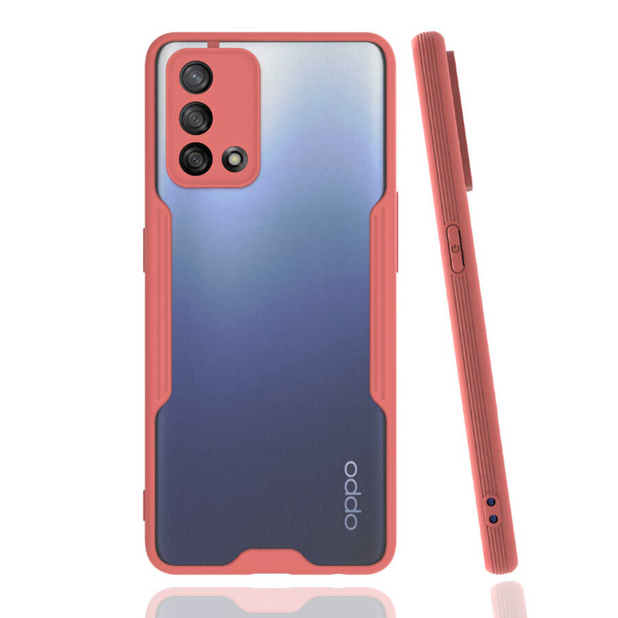 Oppo A74 4G Kılıf Zore Parfe Kapak - Pembe
