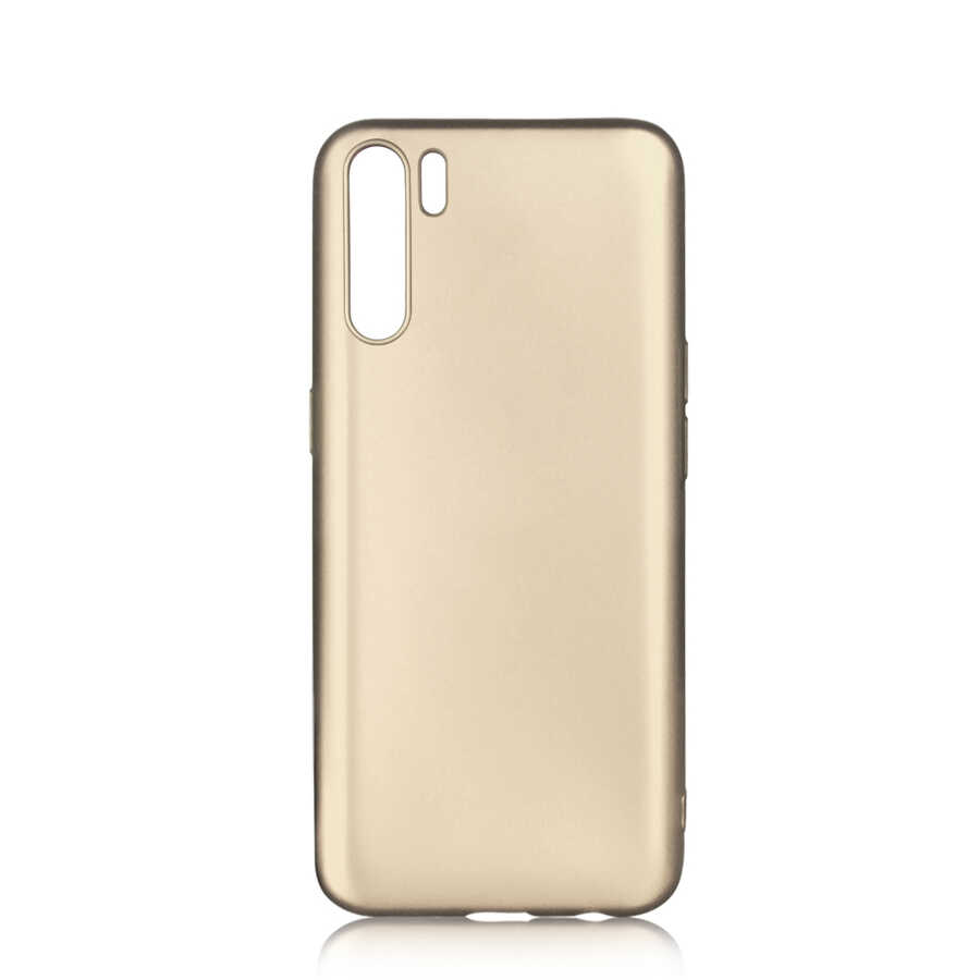 Oppo Reno 3 Kılıf Zore Premier Silikon Kapak - Gold