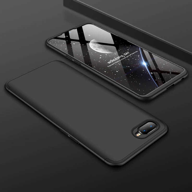 Oppo AX7 Kılıf Zore Ays Kapak - Siyah