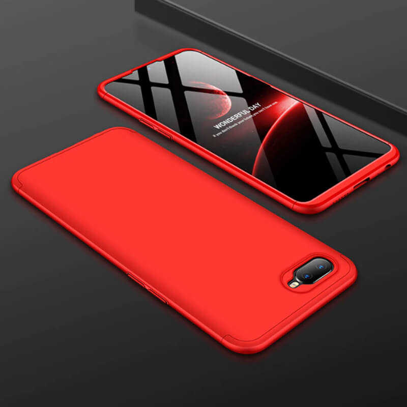 Oppo AX7 Kılıf Zore Ays Kapak - Kırmızı