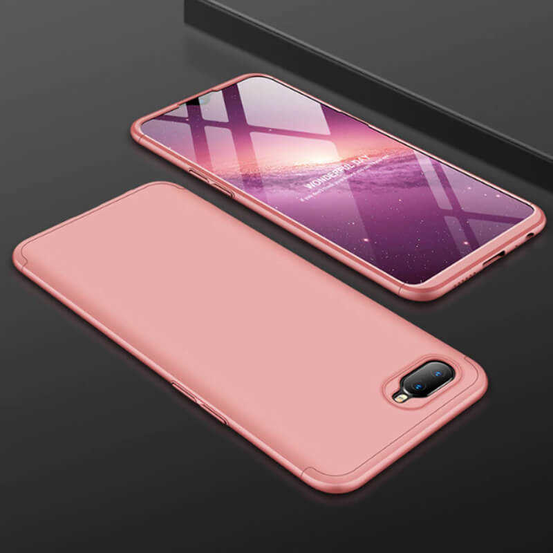 Oppo AX7 Kılıf Zore Ays Kapak - Rose Gold