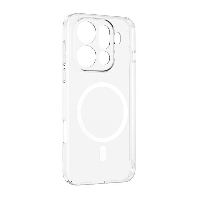 Oppo Find X9 Pro Case M-Safe Charging Feature Zore London Transparent Hard PC Camera Protection Cover - 2
