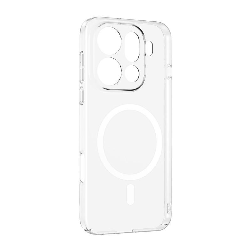 Oppo Find X9 Pro Case M-Safe Charging Feature Zore London Transparent Hard PC Camera Protection Cover - 2