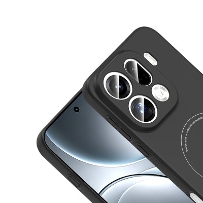 Oppo Find X9 Pro Kılıf M-Safe Şarj Özellikli Kamera Korumalı Zore Elio Sert PC Kapak - 5