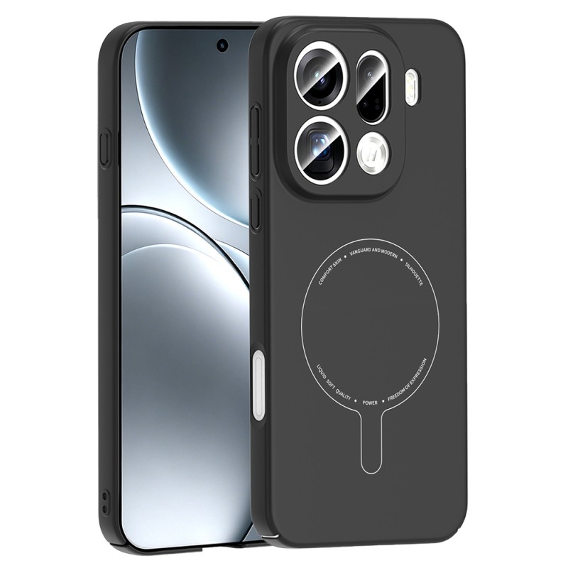 Oppo Find X9 Pro Kılıf M-Safe Şarj Özellikli Kamera Korumalı Zore Elio Sert PC Kapak - 1