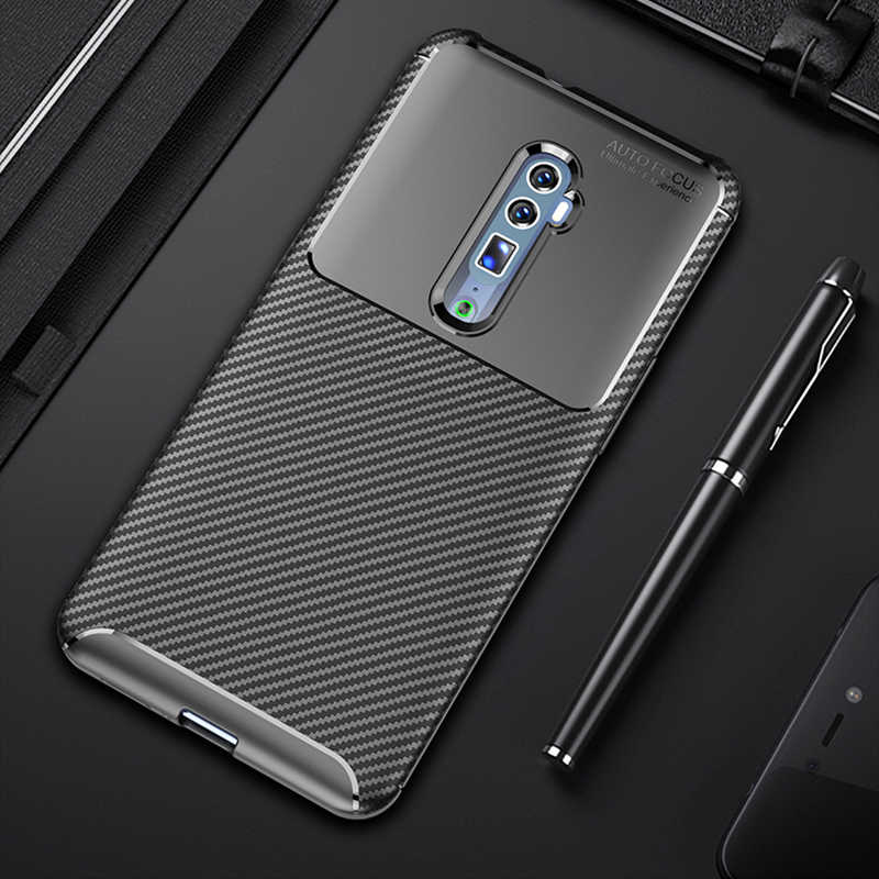 Oppo Reno 10X Zoom Kılıf Zore Negro Silikon Kapak - Siyah
