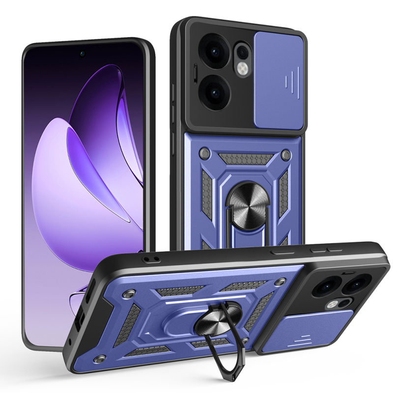 ZZjoOoj Pellicola In Vetro Temperato 9H Per Fotocamera OPPO Reno 13F 5G E 13 FS 5G – Antigraffio, Alta Definizione E Texture 3D Colorata
