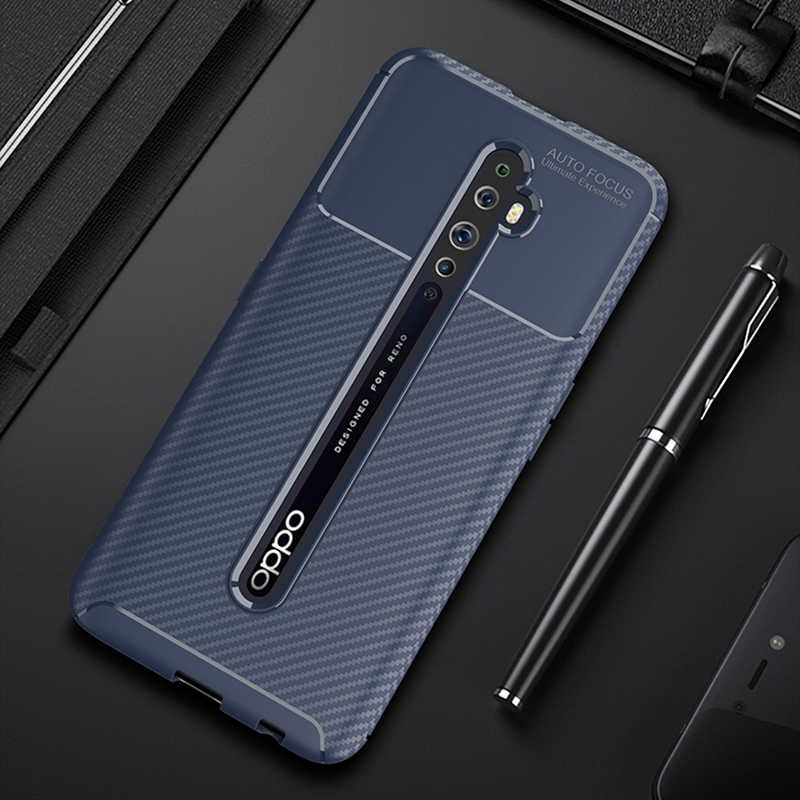 Oppo Reno 2Z Kılıf Zore Negro Silikon Kapak - Lacivert