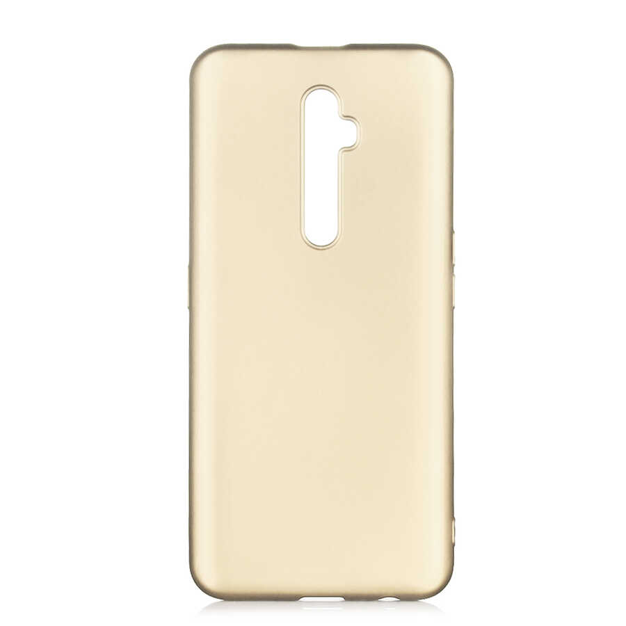 Oppo Reno 2Z Kılıf Zore Premier Silikon Kapak - Gold
