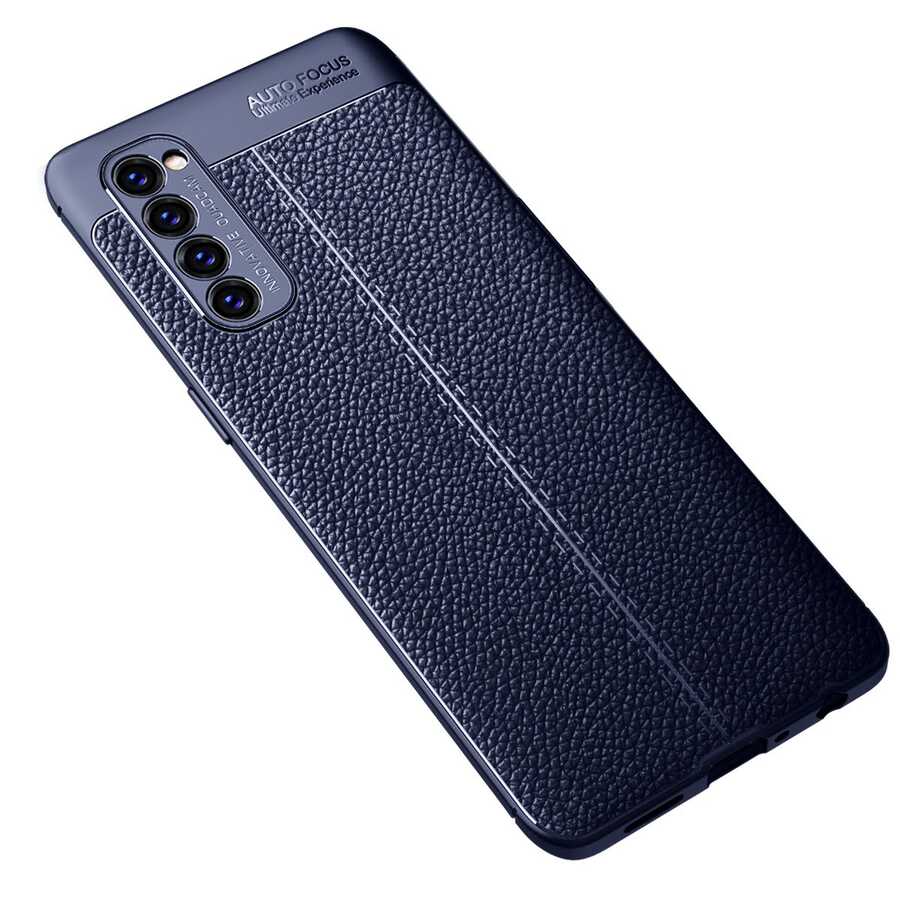 Oppo Reno 4 Pro 4G Kılıf Zore Niss Silikon Kapak - Lacivert