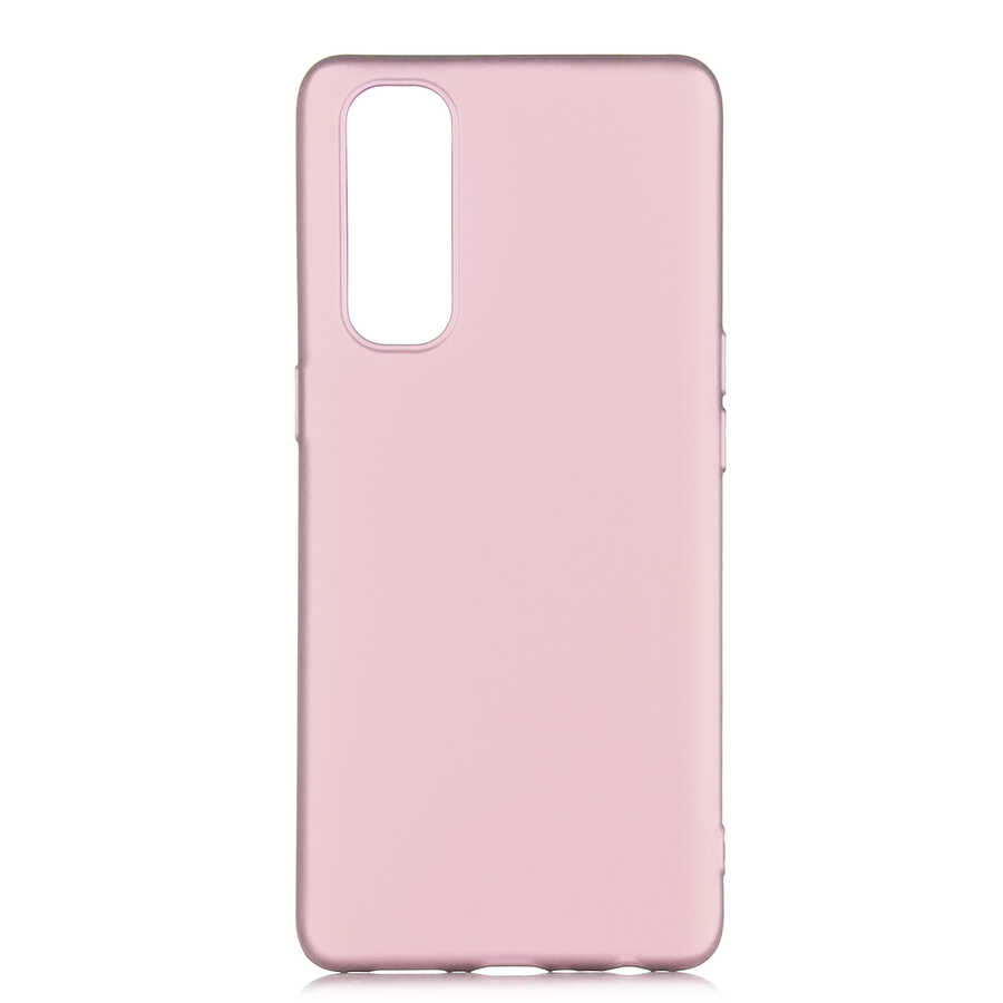 Oppo Reno 4 Pro 4G Kılıf Zore Premier Silikon Kapak - Rose Gold