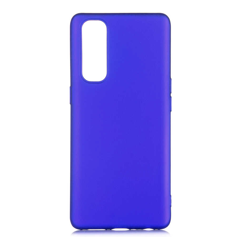 Oppo Reno 4 Pro 4G Kılıf Zore Premier Silikon Kapak - Saks Mavi